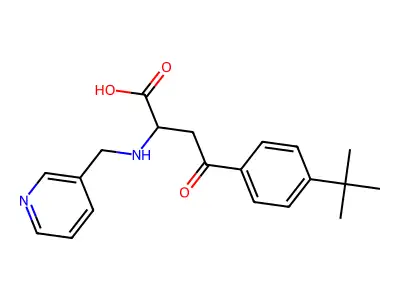 4-(4-(Tert-butyl)phenyl)-4-oxo-2-((3-pyridylmethyl)amino)butanoic acid structure