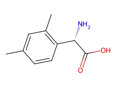 Amino(2,4-dimethylphenyl)acetic acid structure