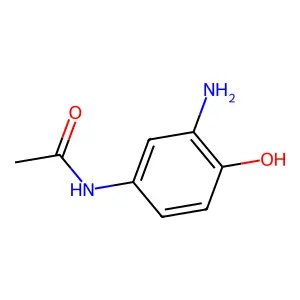 Acetamide, N-(3-amino-4-hydroxyphenyl)- structure