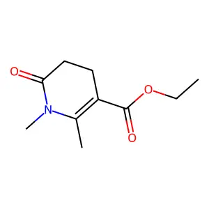 Nicotinic acid, 1,4,5,6-tetrahydro-1,2-dimethyl-6-oxo-, ethyl ester structure