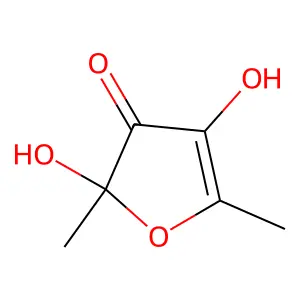 2,4-Dihydroxy-2,5-dimethyl-3(2H)-furanone structure