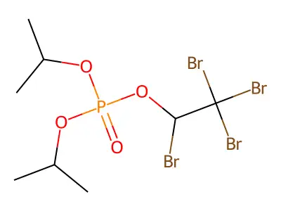 Dipropan-2-yl 1,2,2,2-tetrabromoethyl phosphate structure