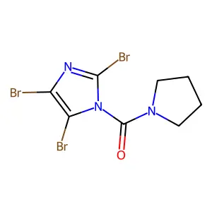 Methanone, 1-pyrrolidinyl(2,4,5-tribromo-1H-imidazol-1-yl)- structure