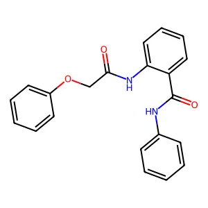 2-[(phenoxyacetyl)amino]-N-phenylbenzamide structure