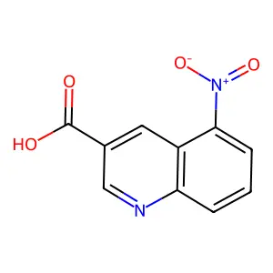 5-硝基喹啉-3-甲酸 structure