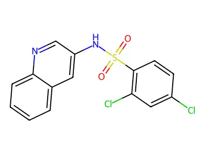 2,4-dichloro-N-(3-quinolinyl)benzenesulfonamide structure
