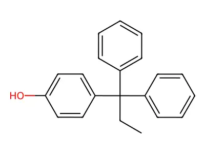 4-(1,1-Diphenylpropyl) phenol structure
