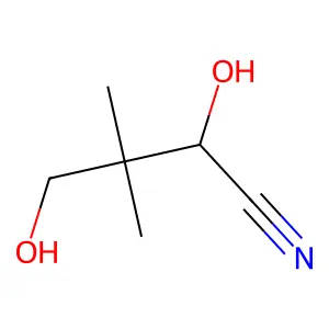 2,4-Dihydroxy-3,3-dimethylbutanenitrile structure