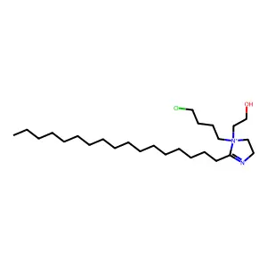 1-(4-Chlorobutyl)-2-heptadecyl-1-(2-hydroxyethyl)-4,5-dihydro-1H-imidazol-1-ium structure
