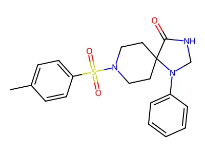 8-(4-Methylphenyl)sulfonyl-1-phenyl-1,3,8-triazaspiro[4.5]decan-4-one structure