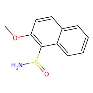 2-Methoxynaphthalene-1-sulfinamide structure