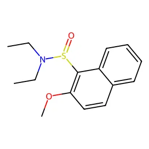N,N-diethyl-2-methoxynaphthalene-1-sulfinamide structure