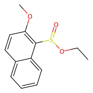 Ethyl 2-methoxy-1-naphthalenesulfinate structure