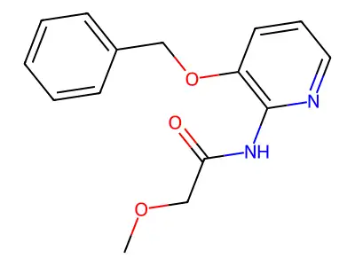 2-methoxy-N-(3-phenylmethoxypyridin-2-yl)acetamide structure