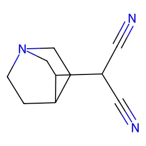 3-Quinuclidinemalononitrile structure