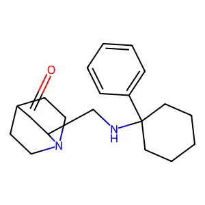 3-Quinuclidinone, 2-((1-phenylcyclohexylamino)methyl)- structure