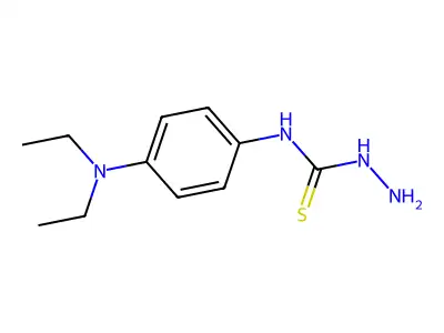 Semicarbazide, 4-(p-diethylaminophenyl)-3-thio- structure