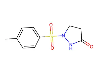 1-[(4-methylphenyl)sulfonyl]tetrahydro-3H-pyrazol-3-one structure