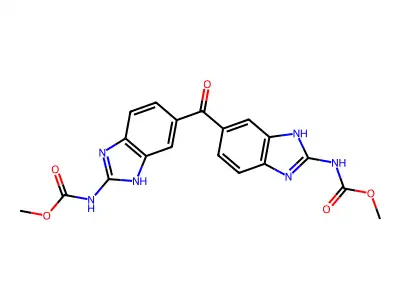 2,2'-Dicarbomethoxyamino-5-5'-dibenzimidazolyl ketone structure