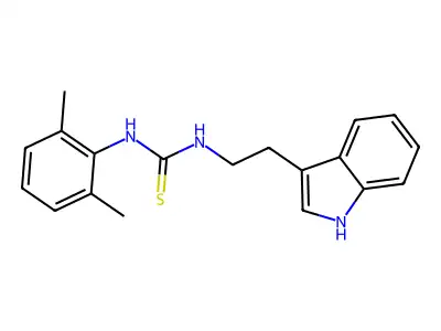1-(2,6-dimethylphenyl)-3-[2-(1H-indol-3-yl)ethyl]thiourea structure