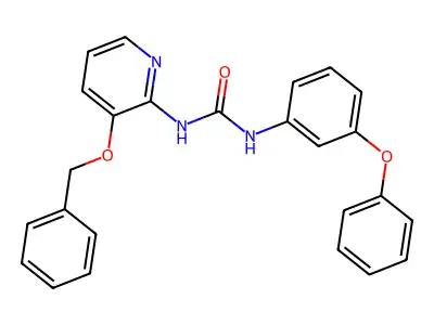 1-(3-Phenoxyphenyl)-3-(3-phenylmethoxypyridin-2-yl)urea structure
