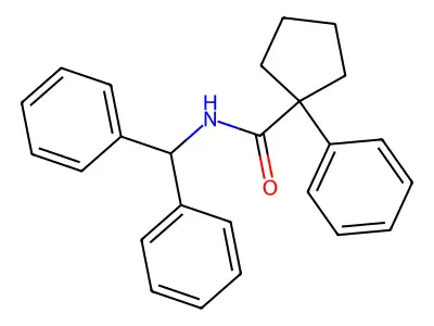 N-(Diphenylmethyl)(phenylcyclopentyl)formamide structure