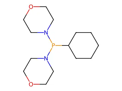 Cyclohexyl(dimorpholino)phosphane structure
