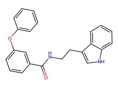 N-[2-(1H-indol-3-yl)ethyl]-3-phenoxybenzamide structure