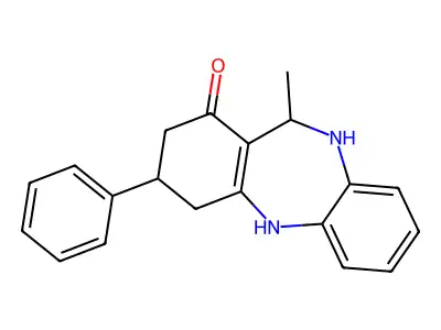 6-Methyl-9-phenyl-5,6,8,9,10,11-hexahydrobenzo[b][1,4]benzodiazepin-7-one structure
