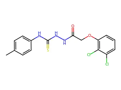 1-[[2-(2,3-Dichlorophenoxy)acetyl]amino]-3-(4-methylphenyl)thiourea structure
