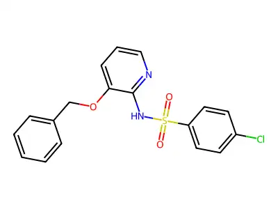 4-chloro-N-(3-phenylmethoxypyridin-2-yl)benzenesulfonamide structure