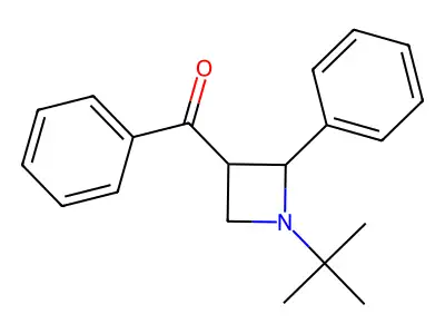 (1-tert-Butyl-2-phenyl-3-azetidinyl)(phenyl)methanone structure
