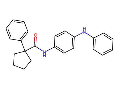 N-(4-(Phenylamino)phenyl)(phenylcyclopentyl)formamide structure