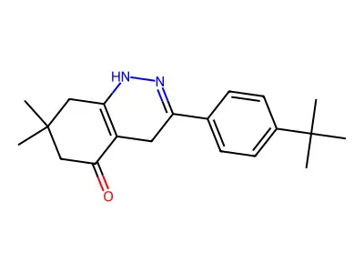 3-(4-Tert-butylphenyl)-7,7-dimethyl-1,4,6,8-tetrahydrocinnolin-5-one structure