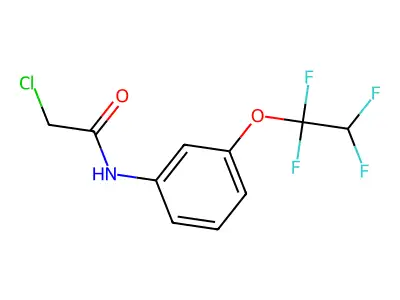 2-chloro-N-[3-(1,1,2,2-tetrafluoroethoxy)phenyl]acetamide structure