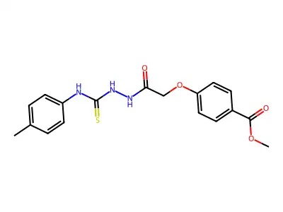 METHYL 4-((N-((((4-METHYLPHENYL)AMINO)THIOXOMETHYL)AMINO)CARBAMOYL)METHOXY)BENZOATE structure