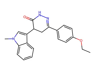 3-(4-Ethoxyphenyl)-5-(1-methylindol-3-YL)-1H,4H,5H-1,2-diazin-6-one structure