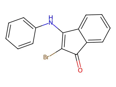 2-Bromo-3-(phenylamino)inden-1-one structure