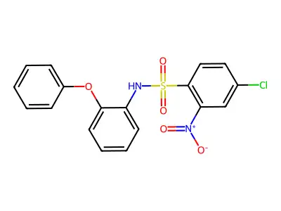 ((4-Chloro-2-nitrophenyl)sulfonyl)(2-phenoxyphenyl)amine structure