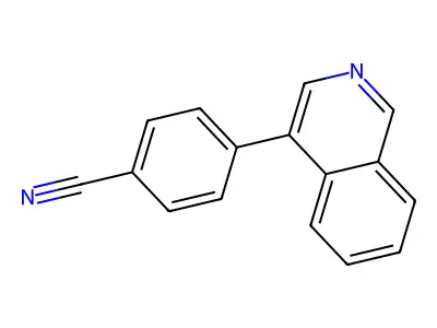 4-(4-Isoquinolyl)benzonitrile structure