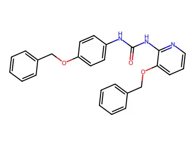 1-(4-Phenylmethoxyphenyl)-3-(3-phenylmethoxypyridin-2-yl)urea structure