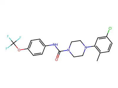 C19H19ClF3N3O2 structure