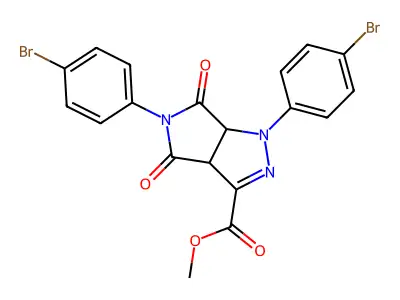 C19H13Br2N3O4 structure