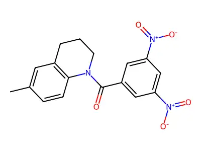 (3,5-dinitrophenyl)-(6-methyl-3,4-dihydro-2H-quinolin-1-yl)methanone structure
