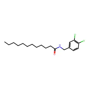 N-(3,4-二氯苄基)十二酰胺 structure