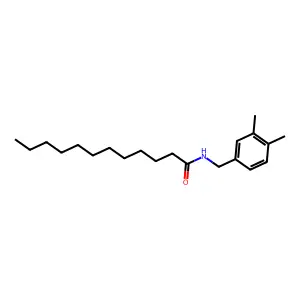 N-(3,4-二甲基苄基)十二酰胺 structure