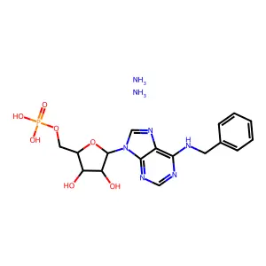 N-苄基-5'-腺苷酸二铵盐 structure