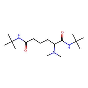 N~1~,N~6~-Di-tert-butyl-2-(dimethylamino)hexanediimidic acid structure