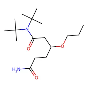 N,N-二叔丁基-β-丙氧基己二酰胺 structure