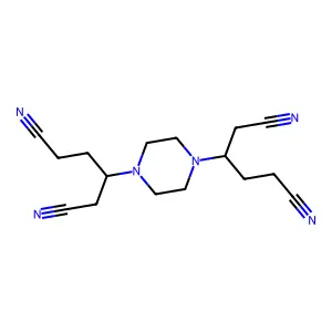 3,3'-(Piperazine-1,4-diyl)dihexanedinitrile structure